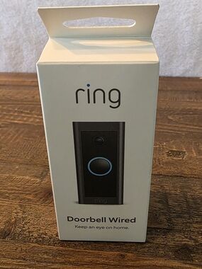 Ring Doorbell Wired 2nd Gen - Black Sealed NIB
